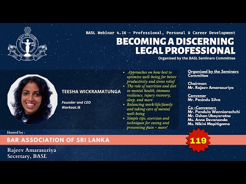 123rd BASL (Series 4) - Health and Wellness for Lawyers