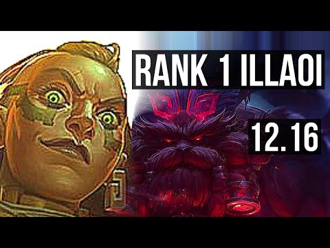ILLAOI vs ORNN (TOP) | Rank 1 Illaoi, 7 solo kills | EUW Grandmaster | 12.16