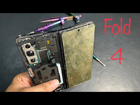 Galaxy Z Fold 4 Destroyed Restoration |ASMR Repair|