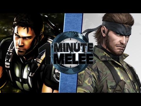 One Minute Melee S4 EP10 - Snake vs Chris Redfield (Metal Gear vs Resident Evil)