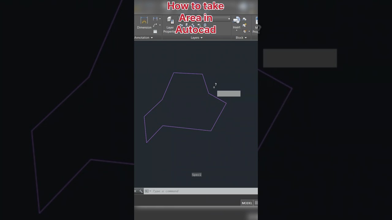 How to take Area in Auto Cad❓| AREA | AUTOCAD💻 | Area statement🖨️| #property #buildingconstruction