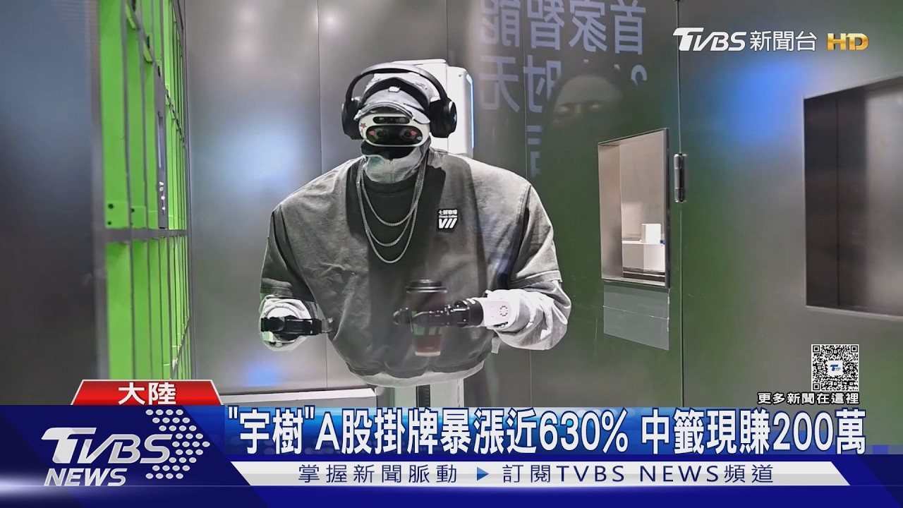 影音/宇樹科技登陸A股首日暴漲629% 中籤者爽賺逾200萬