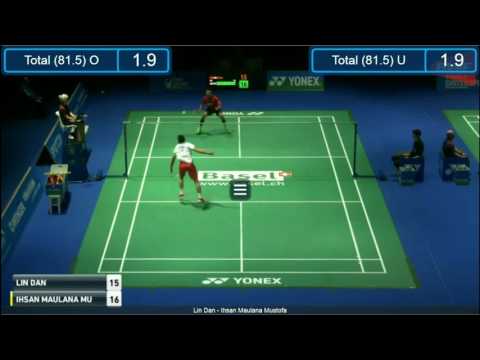 YONEX Swiss Open 2017 - LIN Dan Vs Ihsan Maulana MUSTOFA