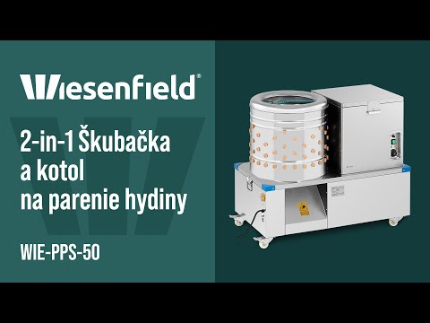 Video - 2-in-1 Škubačka a kotol na parenie hydiny - bubon 50 cm - 2–3 kurčatá/min