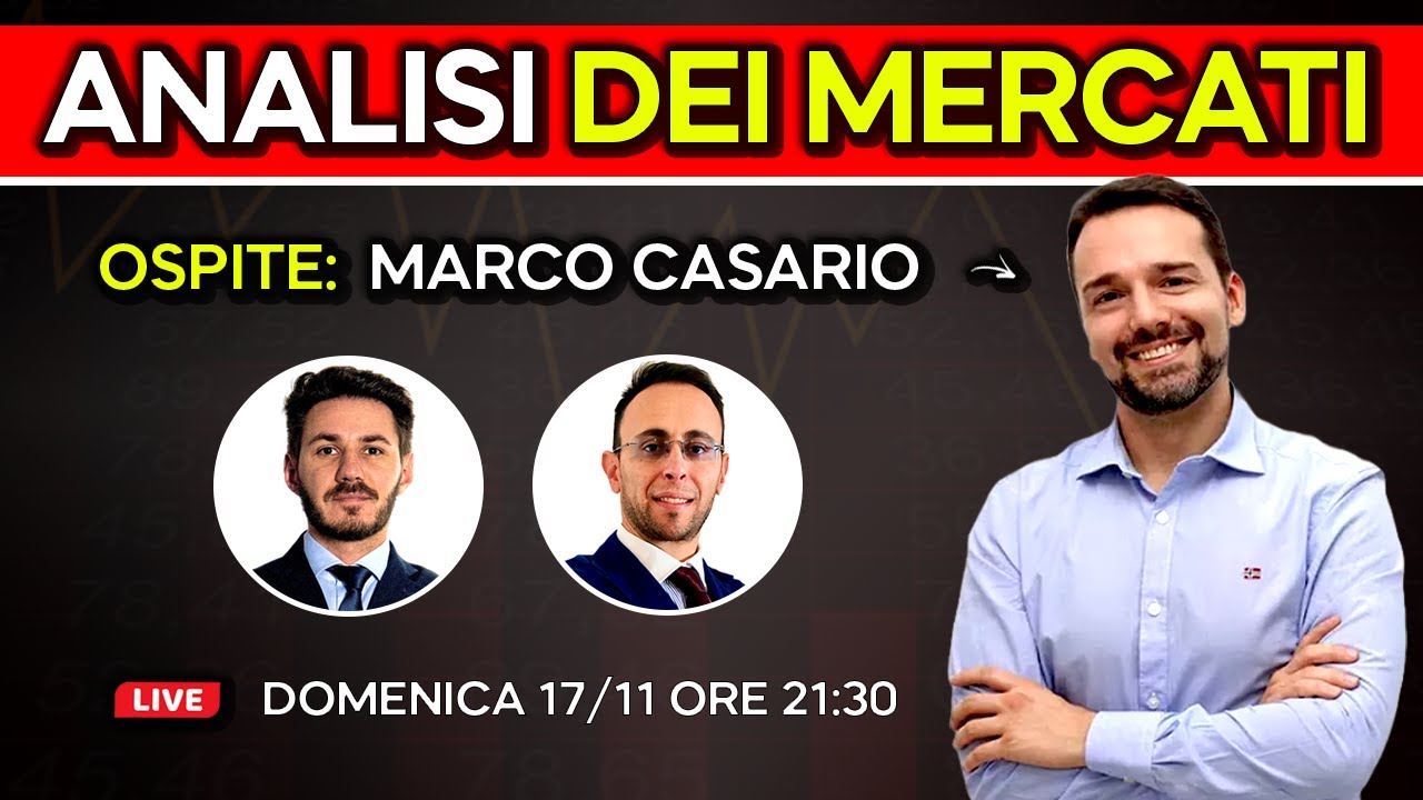 E' INIZIATE LA CORREZIONE? - Analisi dei Mercati Finanziari del 17 Novembre 2024 con MARCO CASARIO