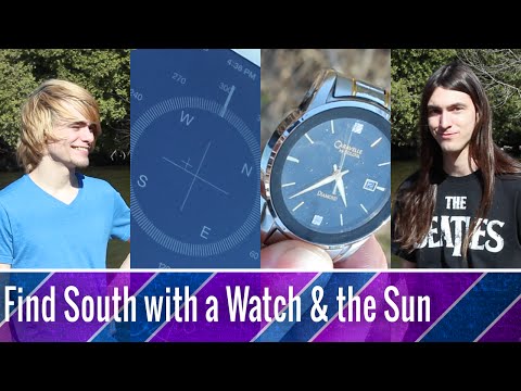 Finding South with a Watch & the Sun