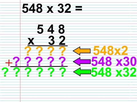 Apprendre à poser une multiplication à deux chiffres