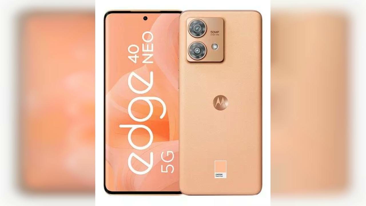 Miniatura da avaliação em vídeo de Smartphone Motorola Edge 40 Neo 5G 256 GB Peach Fuzz 8 GB RAM