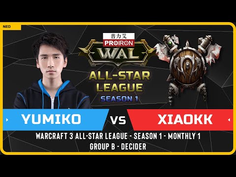 WC3 - [HU] Yumiko vs XiaoKK [ORC] - Decider - Warcraft 3 All-Star League Season 1 Monthly 1