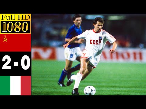 Soviet Union 2-0 Italy Semi Final Euro 1988 | Full highlight - 1080p HD | Dasaev - Maldini