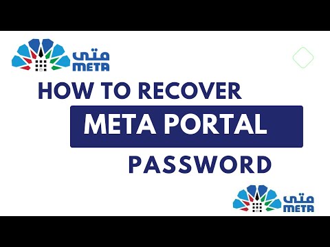 how to recover meta portal password.