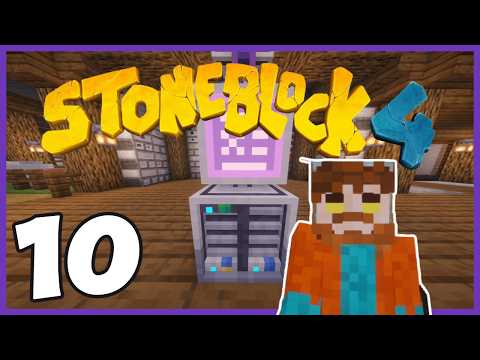 Starting AE2 the EASY Way in Stoneblock 4 – Fast Processors & World Engine Crafting! (Ep 10)