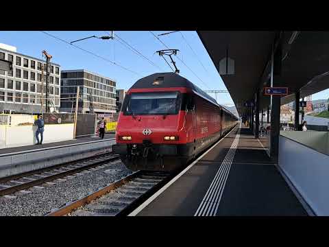 Ausfahrt des IR37 nach Basel SBB in Liestal mit der 🇨🇭Jubiläums🥳 460er🇨🇭