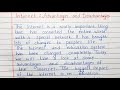 Write a short essay on Advantages and disadvantages of Internet | Essay Writing | English