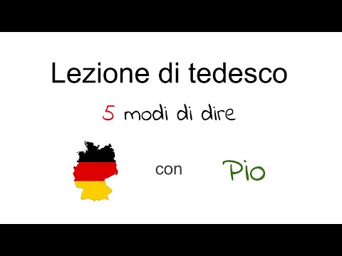 Corso di tedesco per principianti - lezione 29 - 5 modi di dire in tedsco