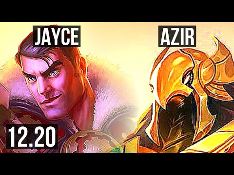 JAYCE vs AZIR (MID) | 300+ games, 2/1/3 | KR Diamond | 12.20