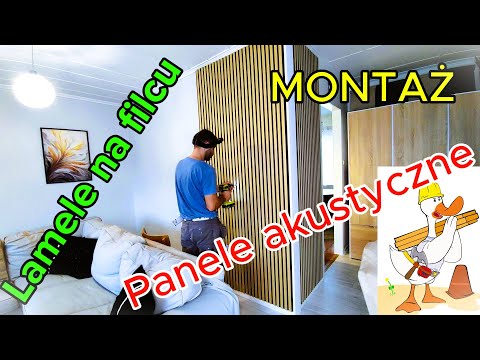 Lamele na filcu ! Panele akustyczne ! MONTAŻ !