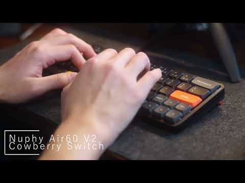 Nuphy Air60 V2 Cowberry Typing Sound