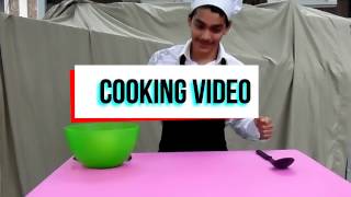 Cooking video - supersize dish