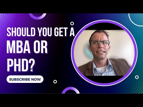 MBA Or PhD After Engineering Degree? - PhD / Doctorate In Business Administration Or MBA? Video