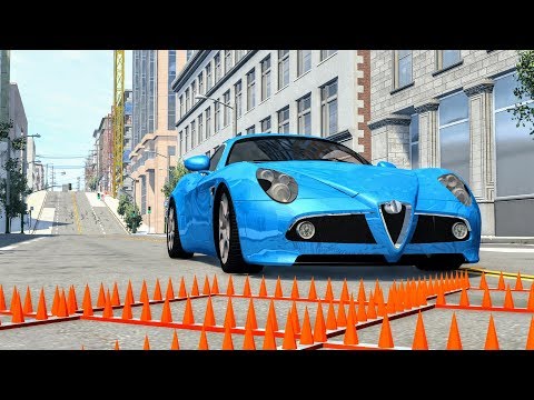 Massive Spike Strip Pileup Crashes #40 – BeamNG Drive | CrashBoomPunk