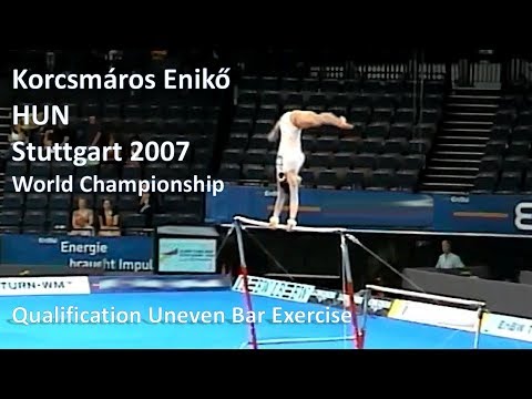Enikő Korcsmáros (HUN) - 2007 World Championship Stuttgart (GER) Qualifications Uneven Bar Exercise