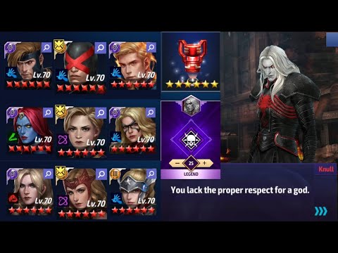 FORGED GODS DESTROYING THE SYMBIOTE GOD KNULL - Stages 24-26! - Marvel Future Fight