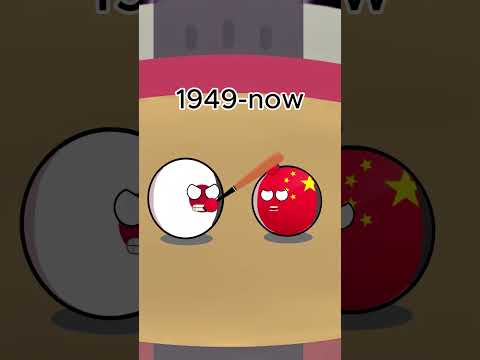 History of China and Japan war  #countryballs #china #japan #taiwan #war #history