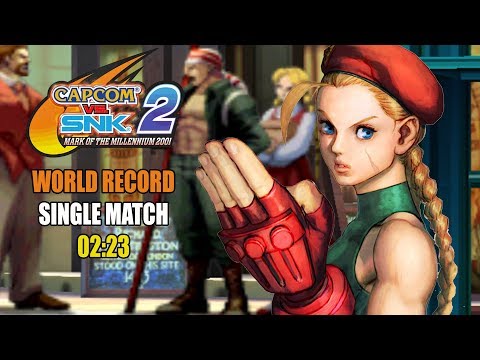 CAPCOM VS SNK 2 WORLD RECORD SINGLE MATCH IN 02:23