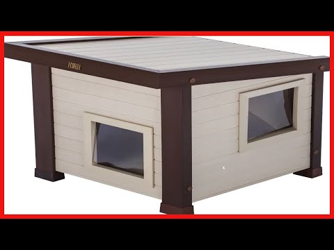 ecoFLEX Albany Outdoor Feral Cat House, Multicolor