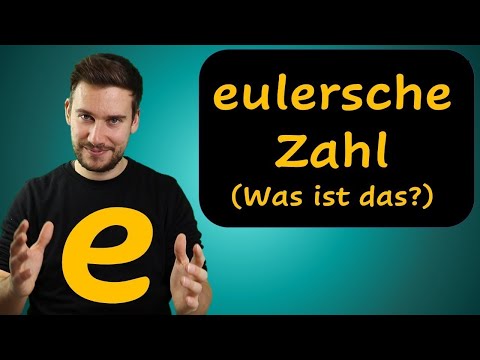 e - Euler's number (what is it?)