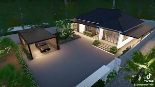 Nhà cấp 4 3 phòng ngủ đẹp gọn gàng