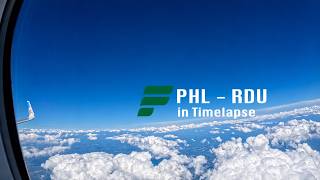 Full Flight Timelapse (4K) | PHL-RDU | F9 4843 | Airbus A321 | Frontier