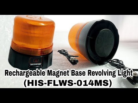 Rechargeable Magnet Base Revolving Light
