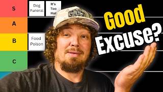 Ranking Excuses To Call Out Of Work