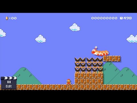 Wiggler quirks in Mario Maker