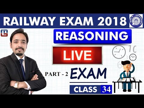 <h1 class=title>Live Exam | Part 2 | Class - 34 | Reasoning | RRB | Railway ALP / Group D | 8 PM</h1>