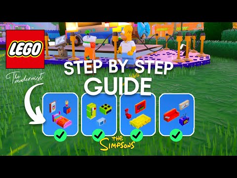 LEGO Fortnite: How to EASILY Complete Brick Life Challenges Part 1 (Simpsons Season)