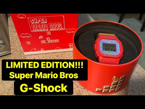 Super Mario Bros LIMITED EDITION!!! G-Shock Square DW5600SMB-4