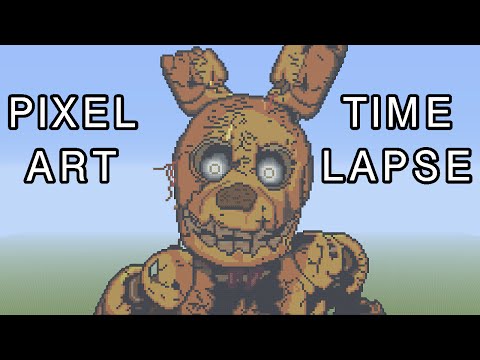 Felix Guaman - Minecraft Pixel Art Timelapse - Springtrap (FNAF 3)