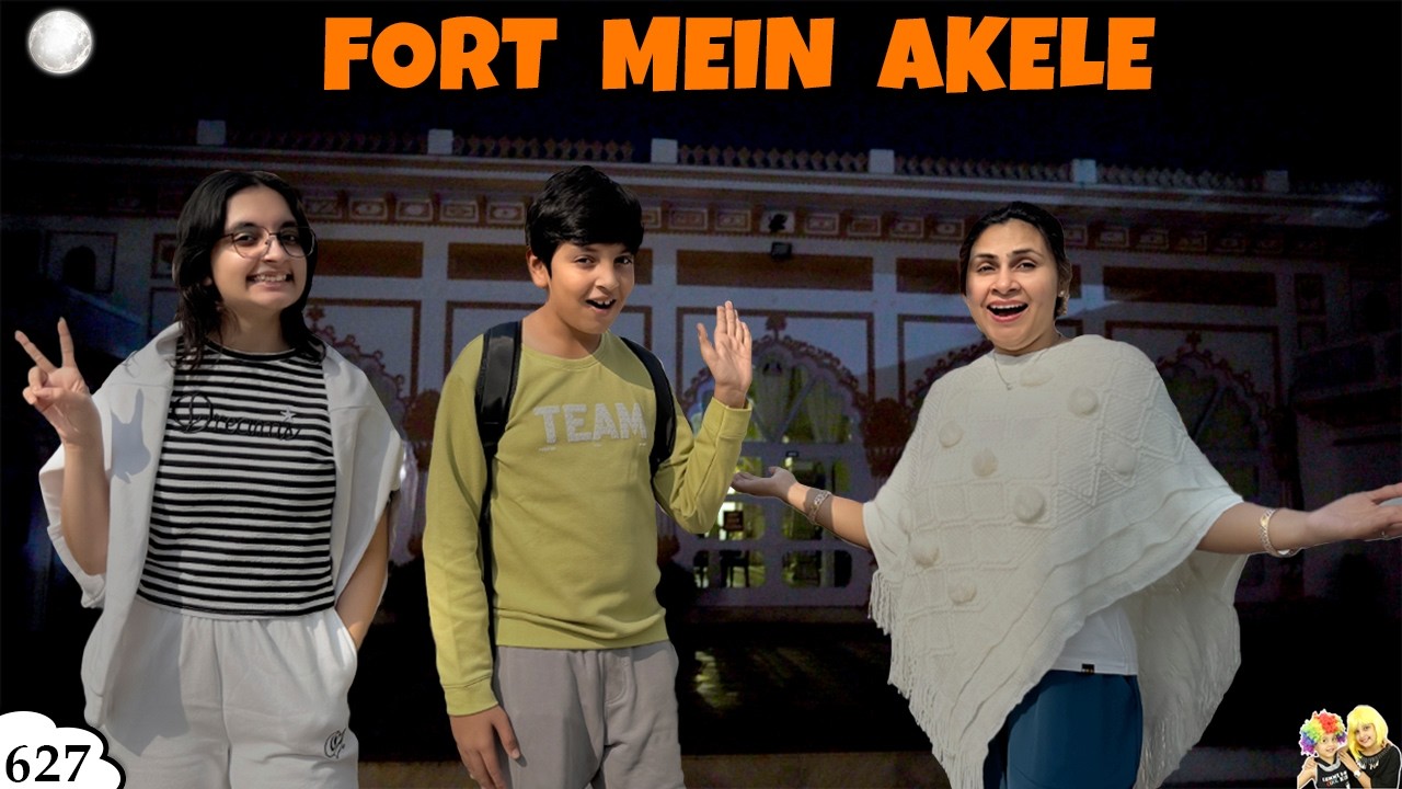 FORT MEIN AKELE | Family Travel Vlog | Real Fort | Aayu and Pihu Show