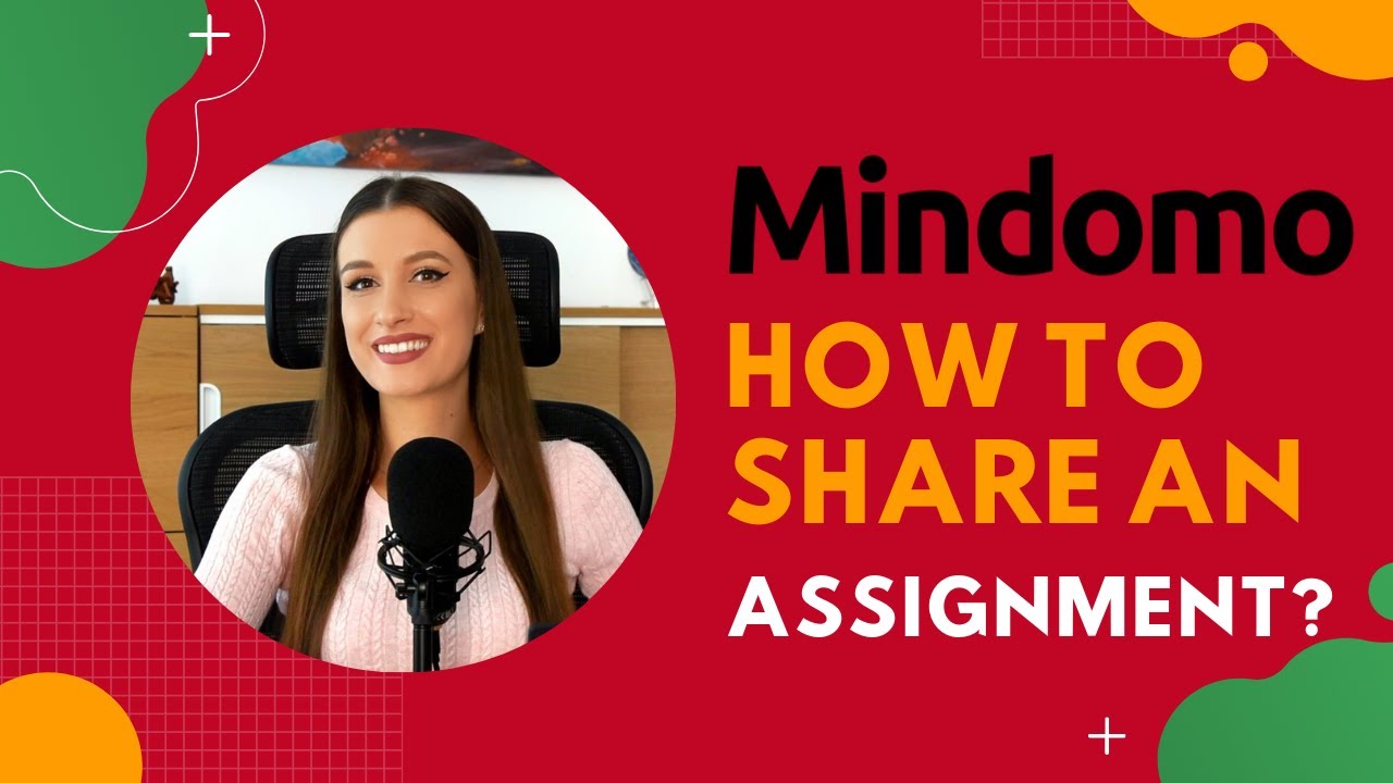 How to share a Mindomo mind map assignment?
