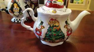 Alice in wonderland tea pot and tea cup collection
