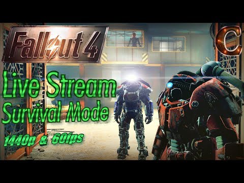 Fallout 4 Live Stream Survival Mode, 1440p 60fps, Part 51: Practicing Sharphooting for Fallout 76!