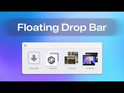 Dropzone 4 Drop Bar Floating Window Demo