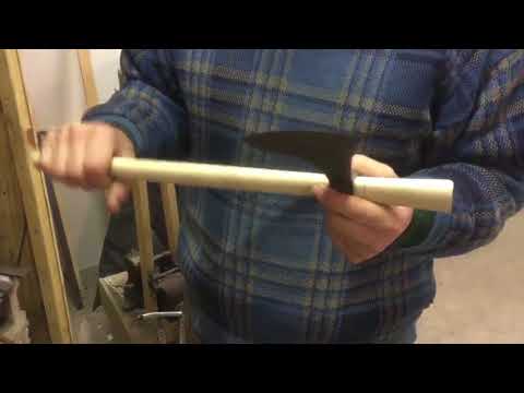 Fitting a Through the top tomahawk handle