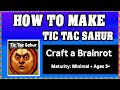 How To Make TIC TAC SAHUR In CRAFT A BRAINROT ROBLOX Unlock New Recipe Walkthrough