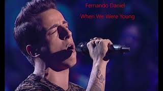Download lagu Fernando Daniel Cover ''When We Were Young'' in The Voice mp3
