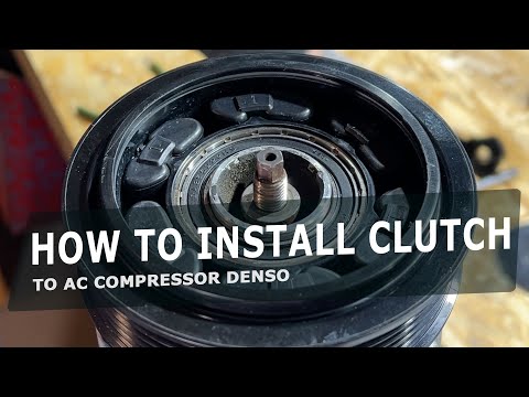 How to install clutch to AC Compressor Denso