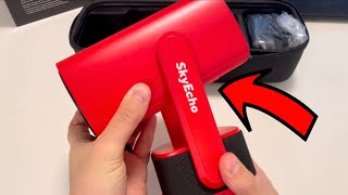 SkyEcho FreeONE Mini Projector with WiFi and Bluetooth, Smart Projector 270° Rotation (Red) - Review